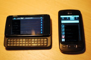Nokia N900 and LG Optimus One Android 2.2 Nokia N900 and LG Optimus One Android 2.2